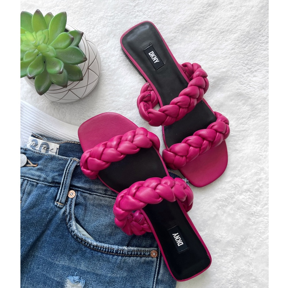 Pink Braided Sandals